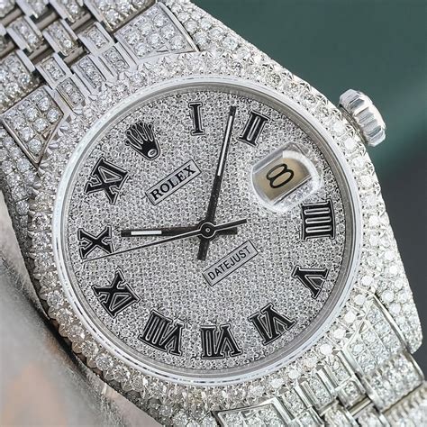 rolex iced out price|rolex diamond watch price.